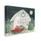 Stupell Industries Nighttime Christmas Barn Farm Canvas Wall Art